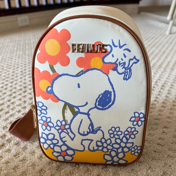 Bags | Peanuts Snoopy Floral Mini Backpack | Poshmark